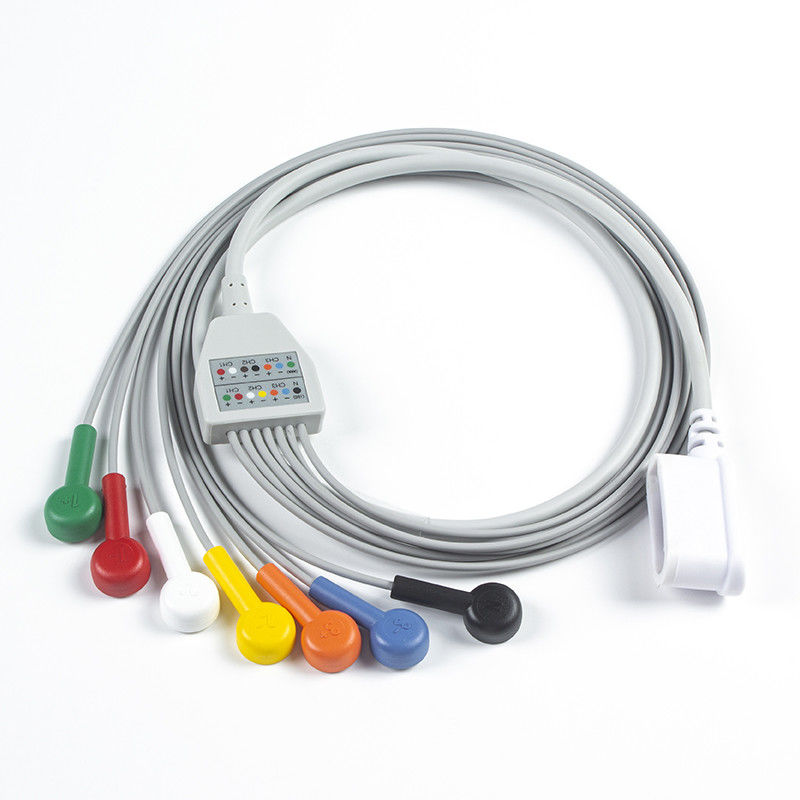 Leadwire Set 7 Leadwire ECG GE SEER 1000 3Channel IEC Snap Kompatibel Untuk GE SEER 1000