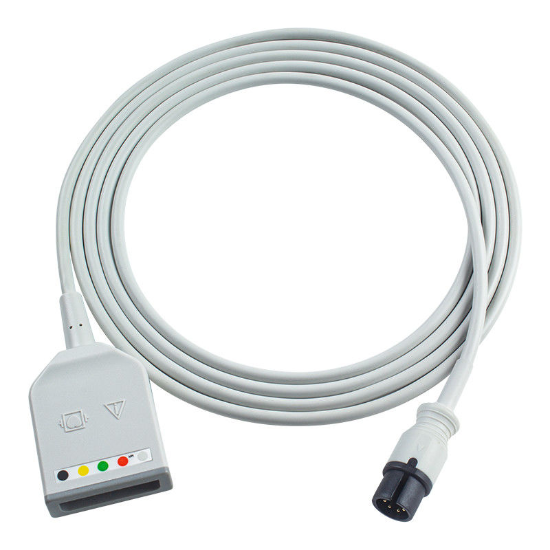 Mindray Datascope AAMI 6Pin Connector 5Lead ECG Trunk Adapter Kabel 0010-30-12377 EV 6102 Kabel Ekstensi ECG Euro Style