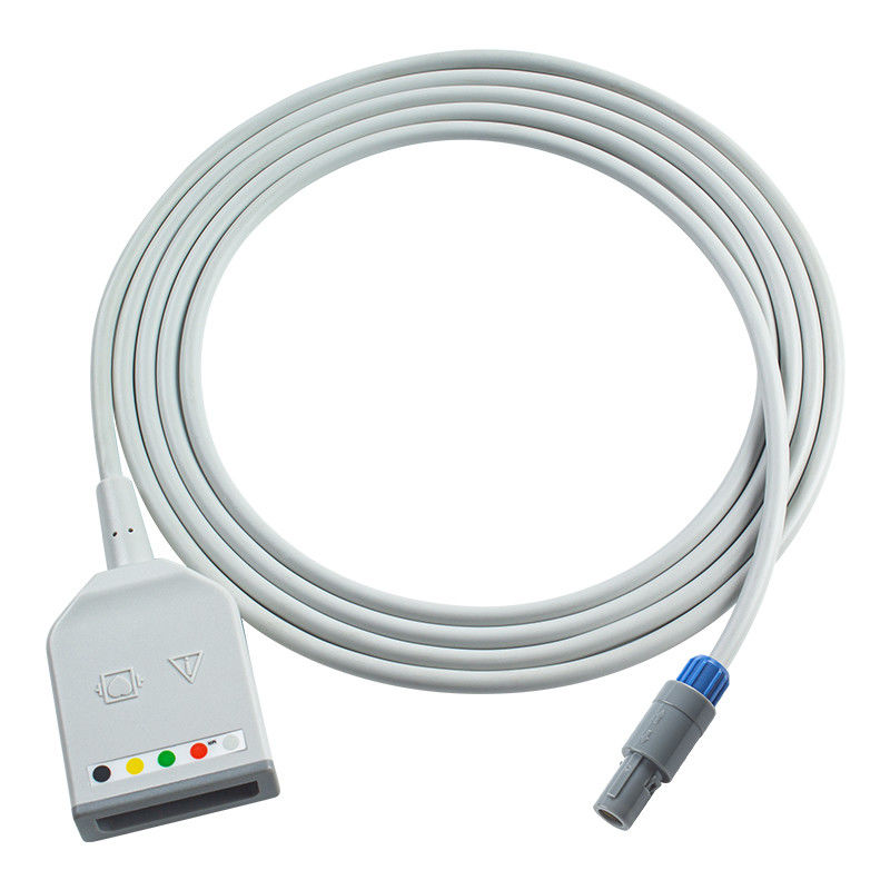Biosys Lemo 6Pin 5Lead ECG Trunk Adapter Kabel BPM-103 Tepas Kma800 ECG Ekstensi Kabel Euro Style