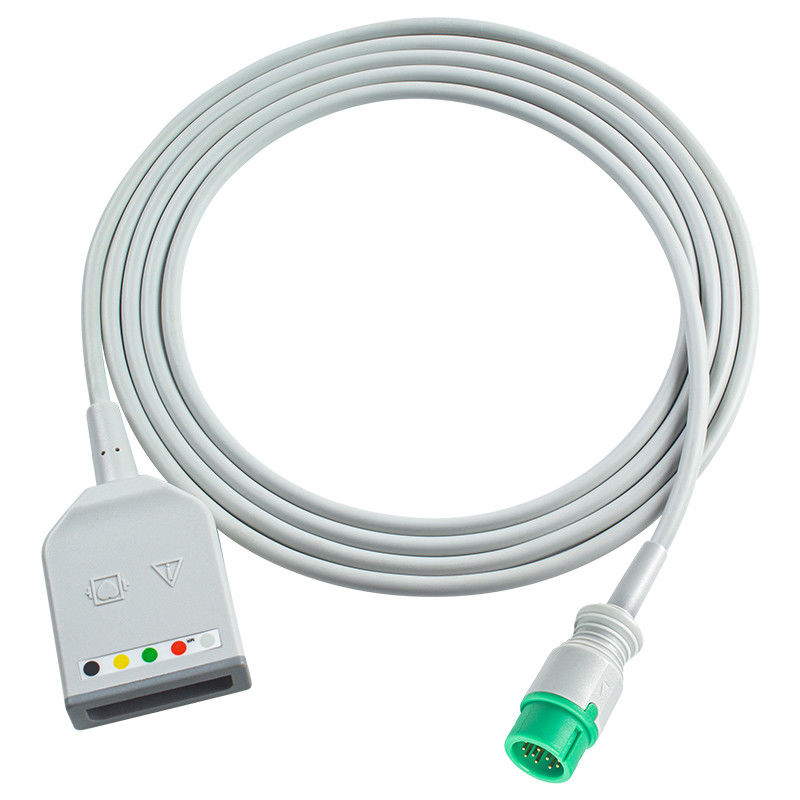 Mindray Datascope 12Pin 5Lead ECG Trunk Adapter Kabel 0010-30-42719 009-004728-00 Kabel Ekstensi EKG