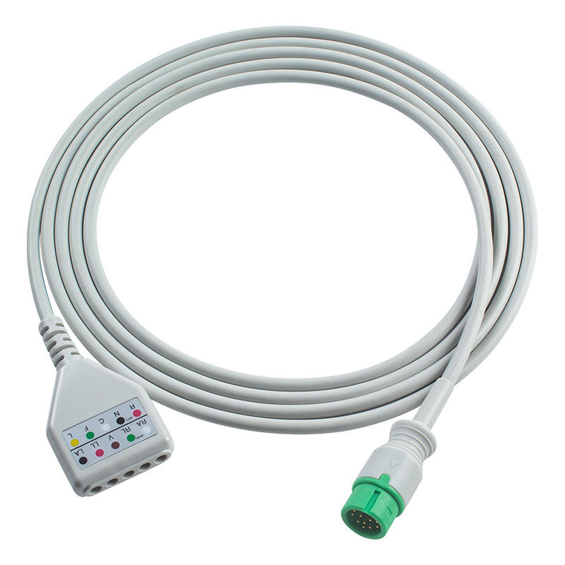 Comen 12Pin ECG Trunk Adapter Kabel C50 C70 C90 NC12 NC8 ECG Kabel Euro Style Kabel Ekstensi ECG