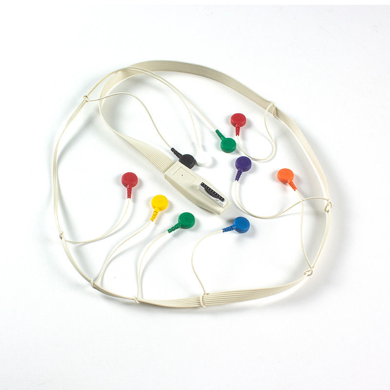 Kompatibel untuk Mortara X12 + Holter ECG Kabel Mortara ECG Holter Mortara Kabel 10 Lead Snap