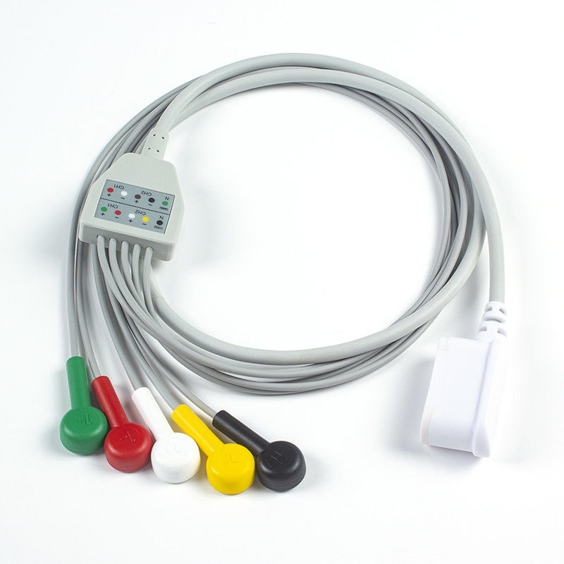 Kompatibel GE SEER 1000 Leadwire set 2104816-001 GE Seer 5 Lead IEC Snap 2067634-019 (Pesan 1pcs mendapatkan 1pcs Tas gratis)