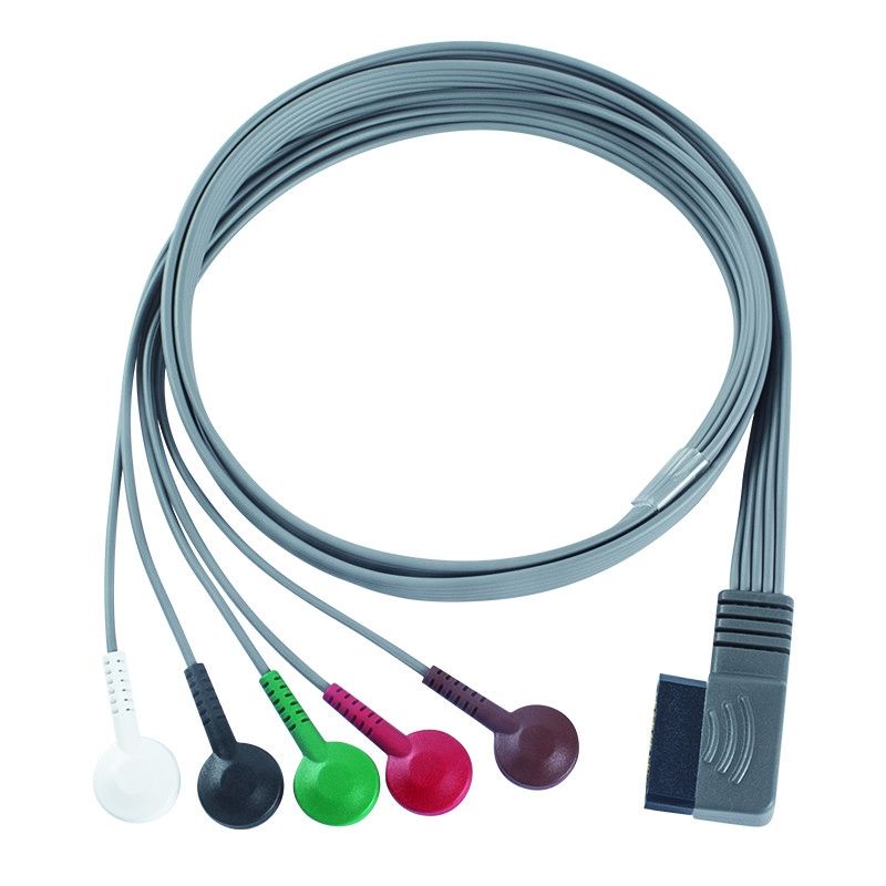 Kompatibel untuk PH EKG Telemetry Leadwire - M4725A ECG Holter Kabel 350-0173-03 untuk Zymed DigiTrak-Plus