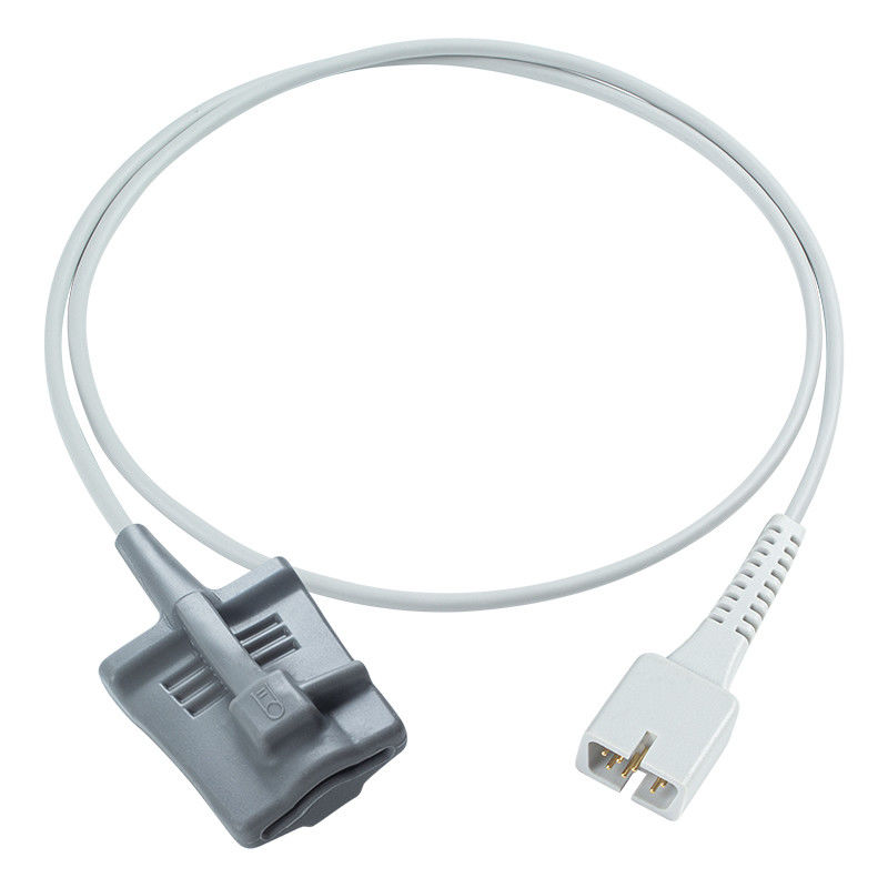 Sensor SpO2 Dewasa Pendek abu-abu Soft Tip 1M untuk Contec CMS60C/CW/D/DW CMS60 PM50 PM60D