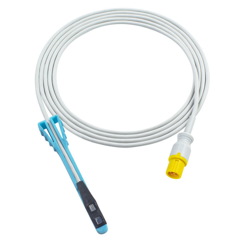 Sensor SpO2 6Pin yang kompatibel dengan hewan 3.0M untuk CMS5100 CMS800 CMS9000C CMS9100