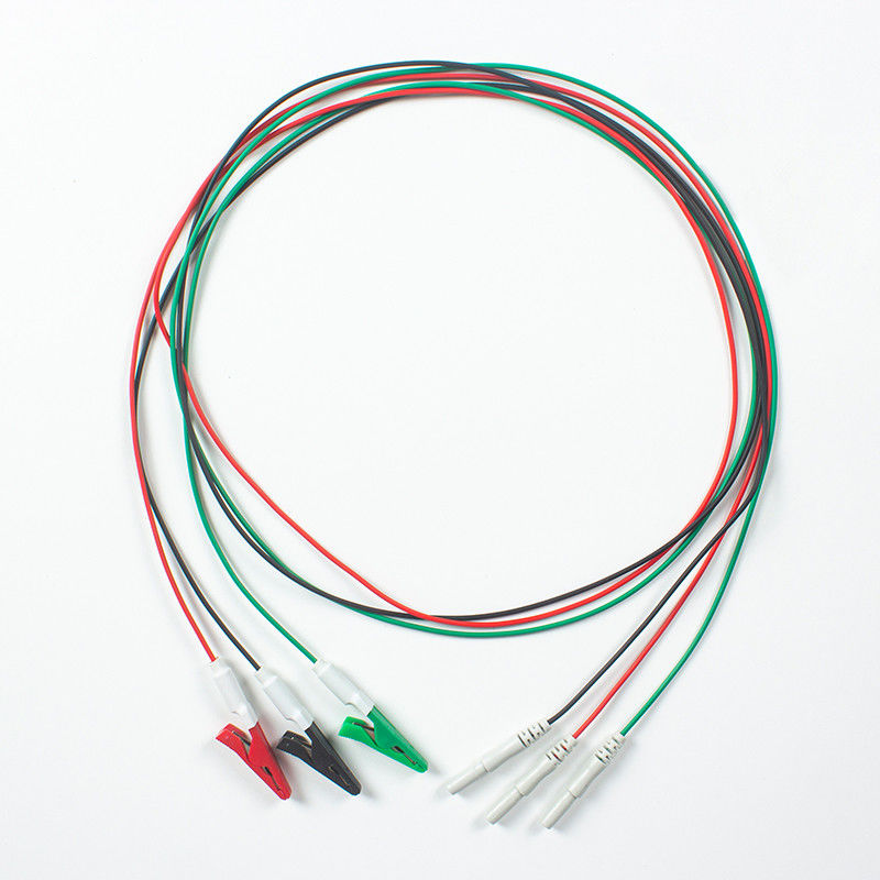 Kabel EKG yang kompatibel ke Animal Din Type ke Animal Grabber 3Lead