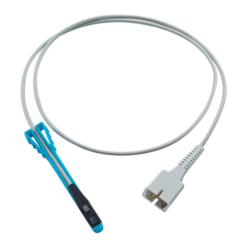 Kompatibel N-ellcor 7Pin Pendek SpO2 Sensor Hewan Rektal Non-Oxmax 1M
