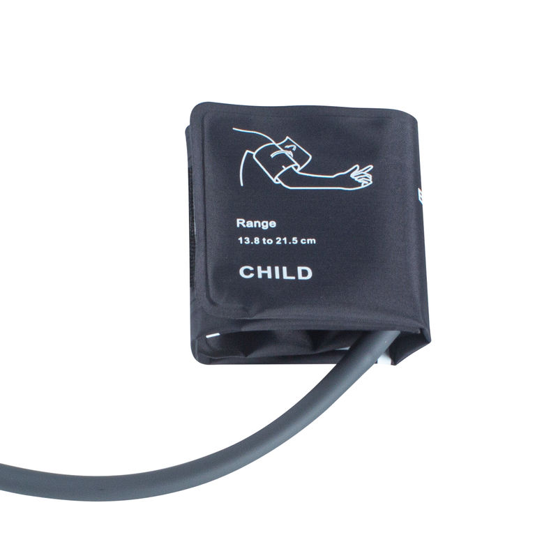 Selang Warna abu-abu Pediatric NIBP Cuff 13,8-21,5cm Nylon Cuff Bladderless Single Tube