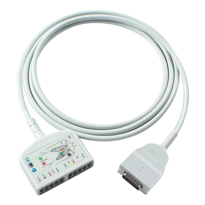 OD6mm 2.2M EKG Kabel Trunk Kompatibel dengan Mortara Burdick 1600 300 3100 400 6100 800