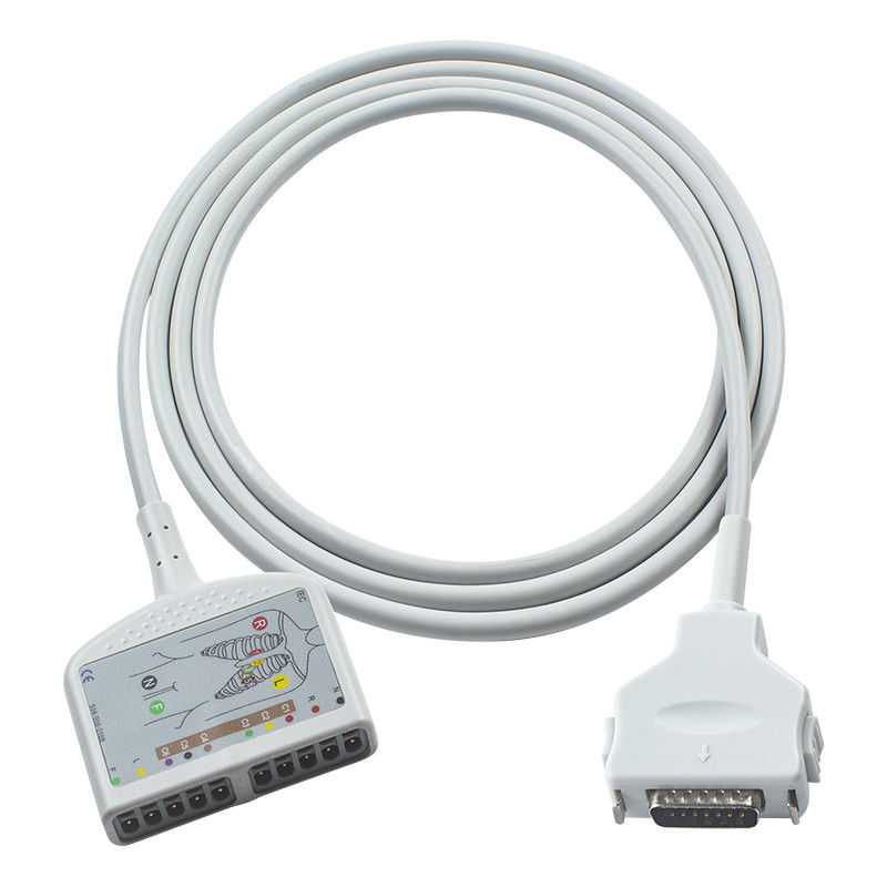 Kabel EKG Fukuda Denshi 10Lead yang kompatibel untuk CardiMax FX-7202, CardiMax FX-7402, CardiMax FX-7101