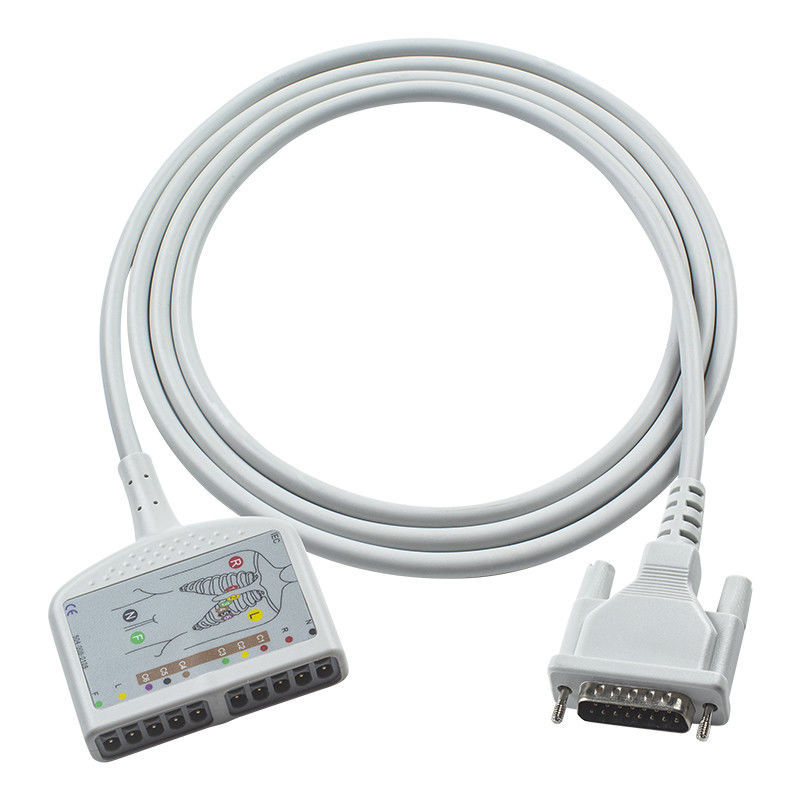 Kabel pasien EKG 10Lead Kompatibel untuk Schiller AT10, AT10 Plus, AT101, AT102, AT102-Plus, AT104, AT110