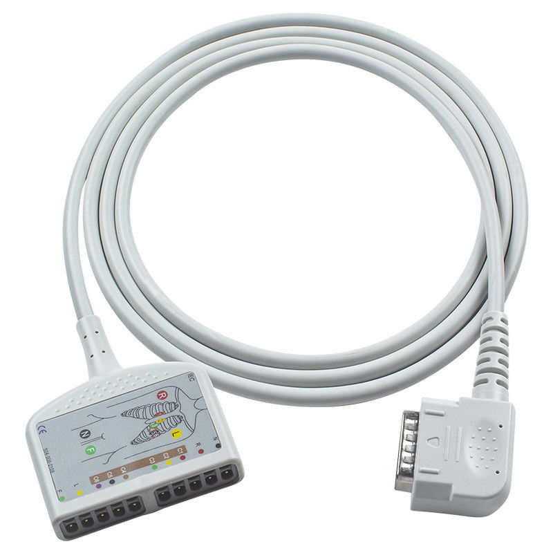 Bebas lateks 15Pin 10Lead EKG Trunk Kabel IEC/AHA untuk 108 109 110 1210 1211 601 Cardico 302