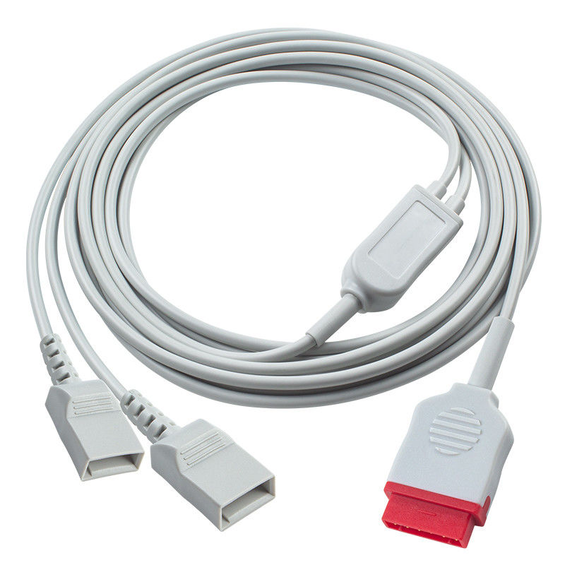 11Pin ke 2 Utah IBP Kabel 3.5M Kompatibel untuk aksesoris monitor pasien GE