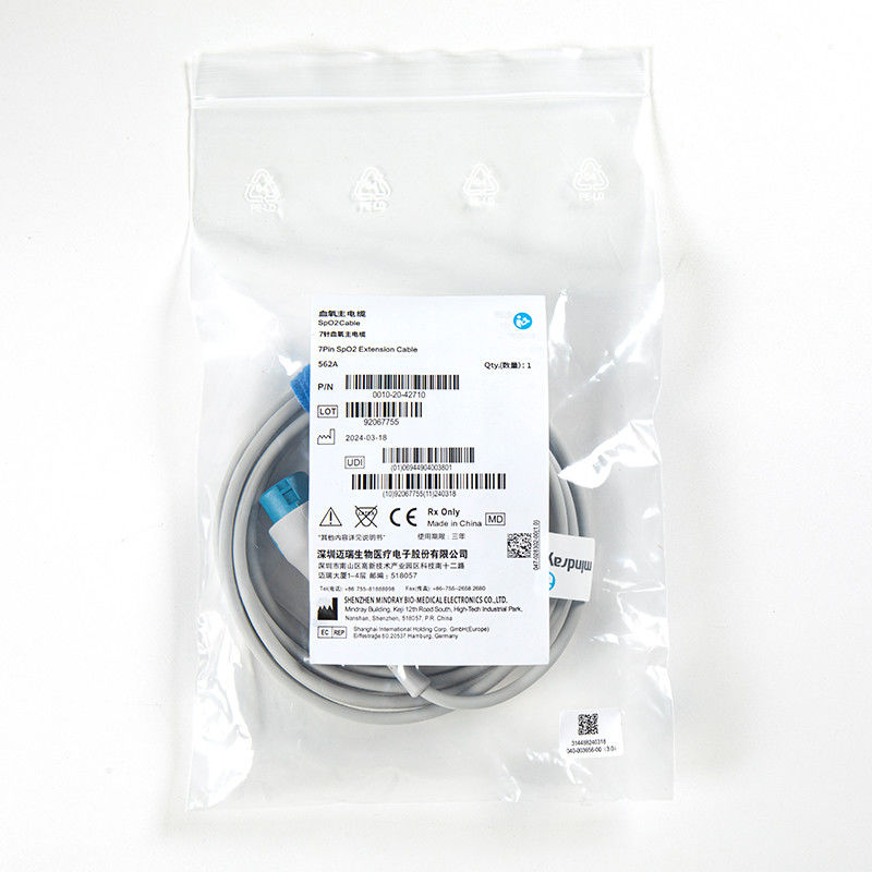 Kabel Adaptor Spo2 Original Mindray 562A 0010-20-42710 untuk Mindray T5/T8, IPM,IMEC, Seri UMEC