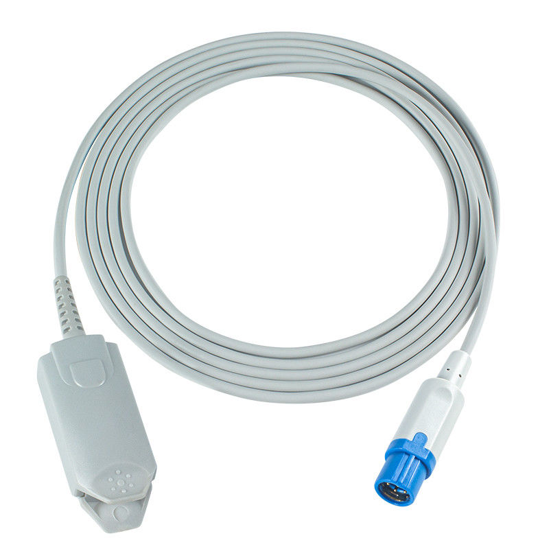 Grey Kompatibel Draeger Direct-Connect SpO2 Sensor untuk Infinity Delta 7Pin Shelf Life 24 Bulan