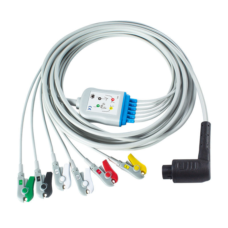 Corpuls 3 6Lead IEC Grabber Patient Cable dengan AHA/IEC Lead Color Coding