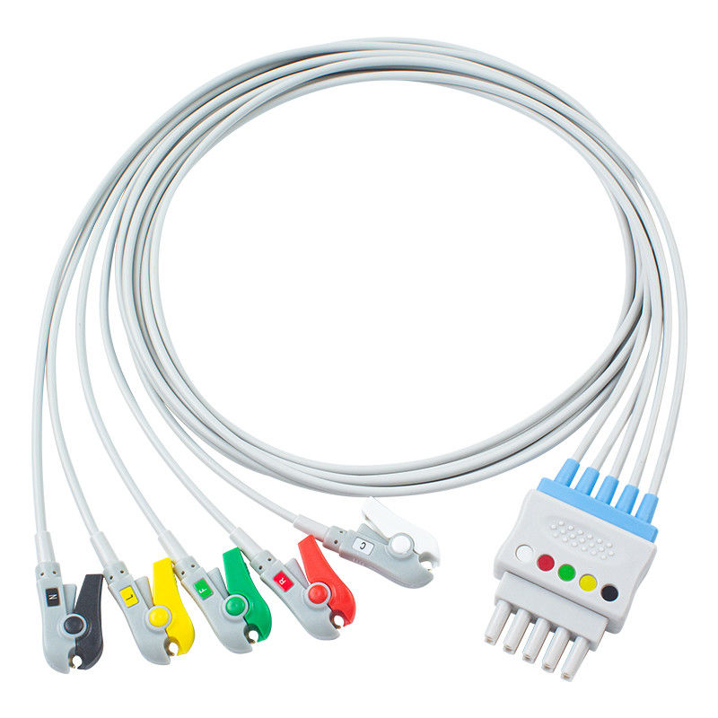 P-Hilips M1625A 989803104521 Kabel Timbal EKG 6 Kabel Timbal Klip IEC MP 20 IntelliVue MX800