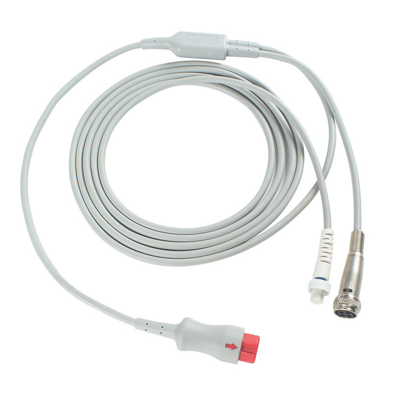 Mindray 12Pin 0010-30-42743 Jantung Outout Y Kabel CO Kabel Dua Koneksi Suhu