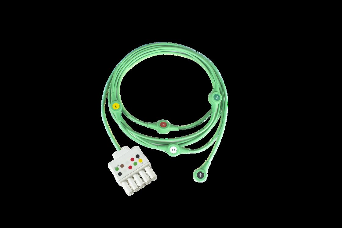 Siemen Draeger Monolead MS16160 MS16161 EKG EKG pasien Kabel dan Leadwires 3 Lead Wire Dual 5Pin