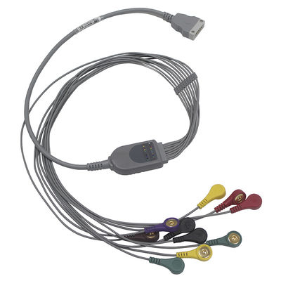 BENEWARE Kabel Timbal Elektroda Lurus Holter 3ft Kabel Mesin EKG IEC Snap