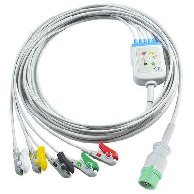 Kontron Arrow Kompatibel langsung-Connect ECG Kabel dan leadwires untuk 5Lead IEC Grabber