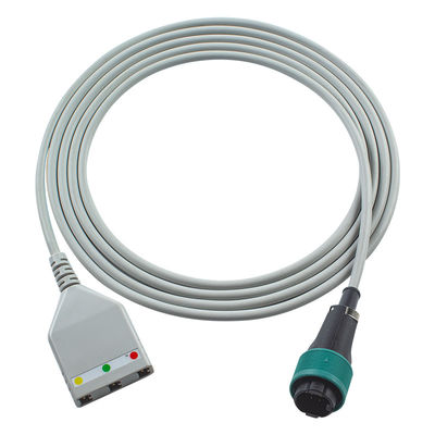 Saad 8Pin ECG Trunk Kabel Saad Euro Style 3lead Kabel 1.30M
