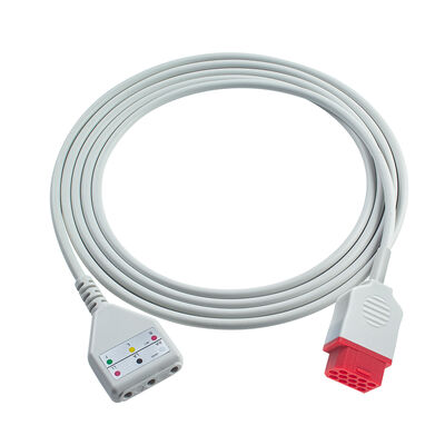 Biolight 12Pin 3 5Lead ECG Trunk Adapter Kabel O-ximax Tech AnyView A2 A6 A4 A8 Q7 Q5 Ekstensi ECG Kabel Din Style