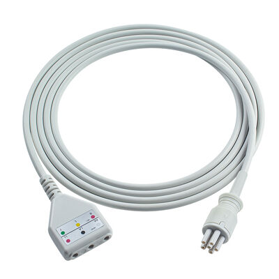 Omron > Colin 6Pin Connector 3 5Lead ECG Trunk Adapter Kabel MC039-55 Kabel Ekstensi ECG Gaya Din